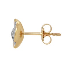 1/4 Carat Certified Round Diamond Stud Earring 14 Karat Gold