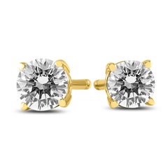 The Eternal Solitaire Stud Earrings - Featuring .25 Carats of Diamonds