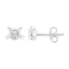 1/4 Carat TW Dia Cat Earrings