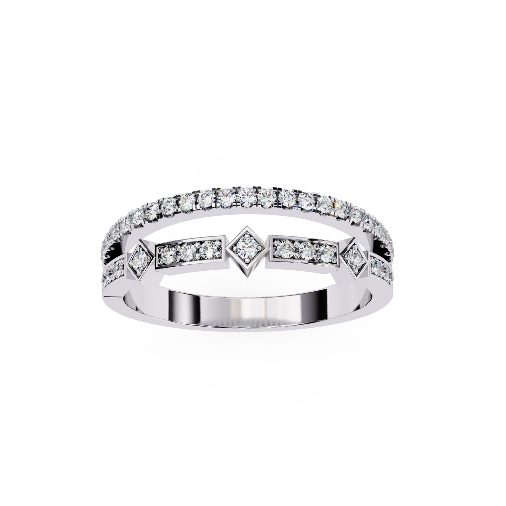 Item Code: AD276
Division: Natural Diamond
Collection: Classics
Metal Type: 14K Gold, White Gold. 
You can request a switch in gold color to yellow or rose gold. We also provide gold with black rhodium. You can mention your preference through an