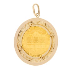 1/4 oz Wiener Philharmonikoer Republic Osterreich 500 Schilling Coin Pendant
