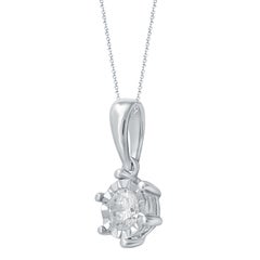 1/5 Carat Certified Round Diamond Pendant 14 Karat Gold