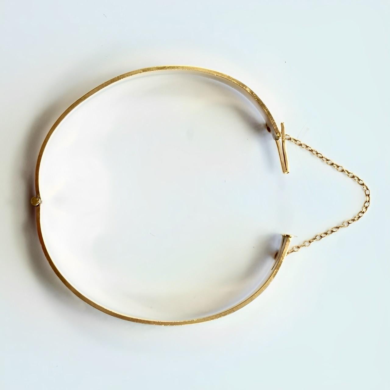 Bracciale 1/5 in oro 9ct Rolle con incisione a volute e foglie, timbrato AJ in vendita 4