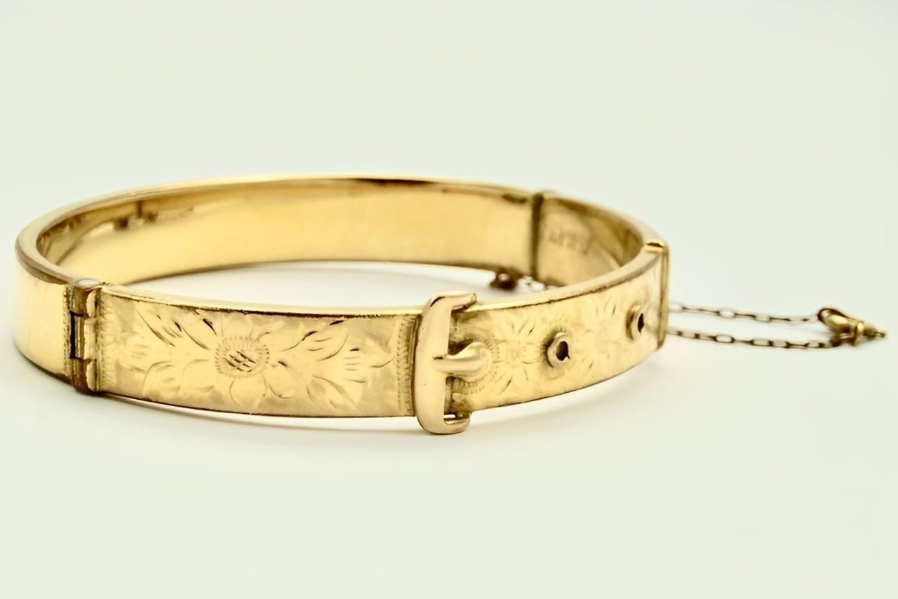 rolled gold bangle