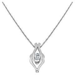 Used 1/6 Carat Diamond Pendant with Chain