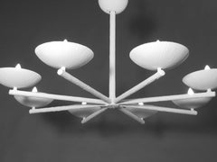 Lustre à rayons en plâtre