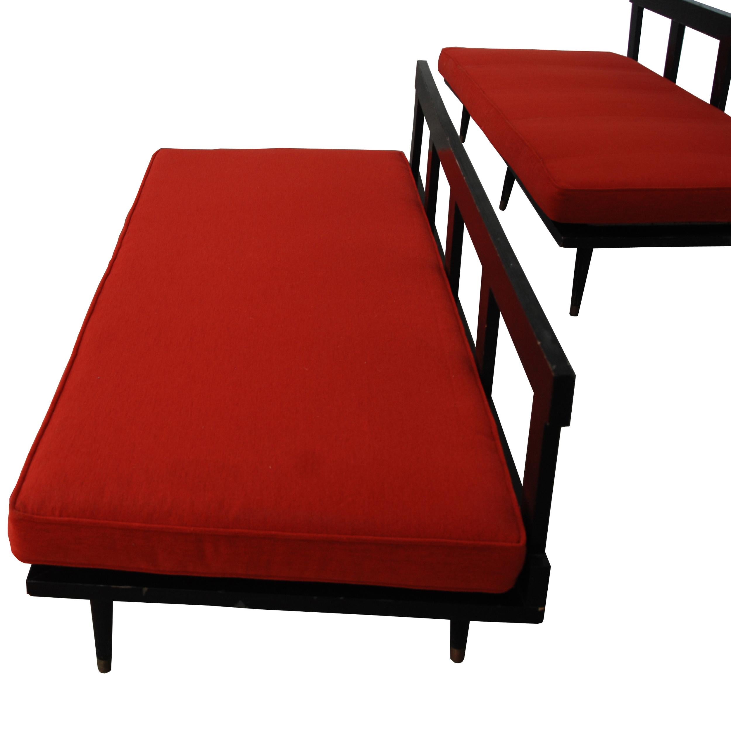Mid-Century Modern 1 Mid Century Town & Country Lounge Daybed  For Sale