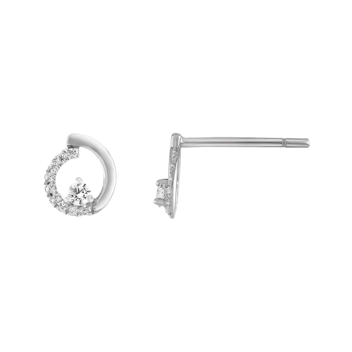 1/8 Carat TW DIA Fashion Earrings For Sale