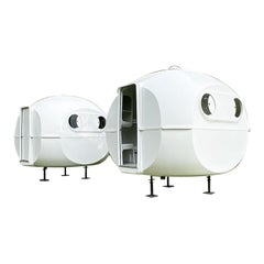 1 BANGA space age micro architecture prefab house bungalow by Carlo Zappa, 1971
