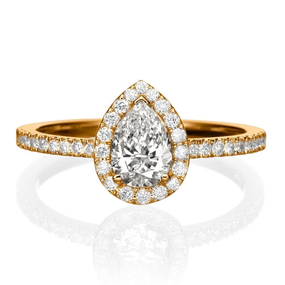 1 carat rose gold engagement rings