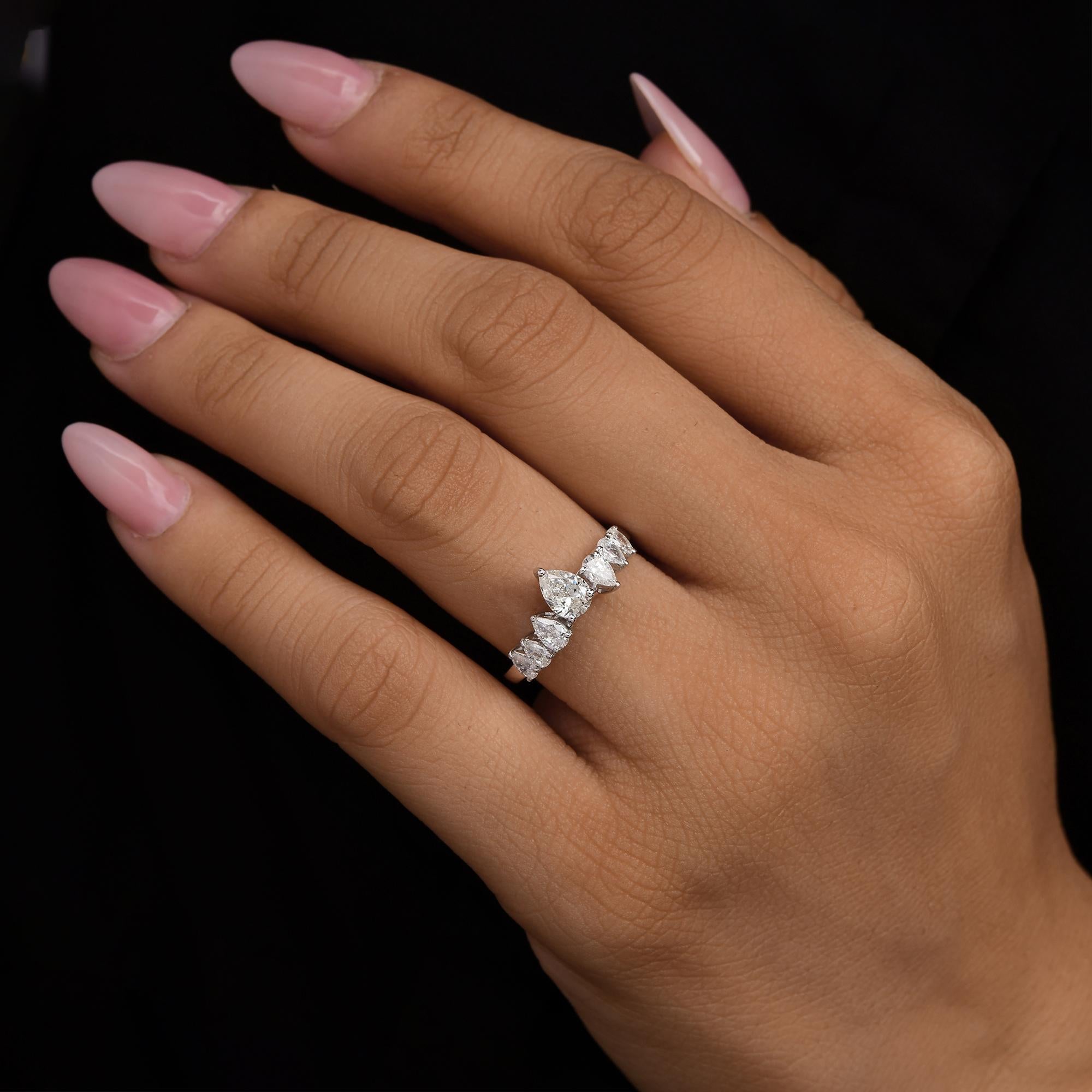 in vendita:  Anello di fidanzamento con diamante certificato da 1 carato in oro bianco 18k 4