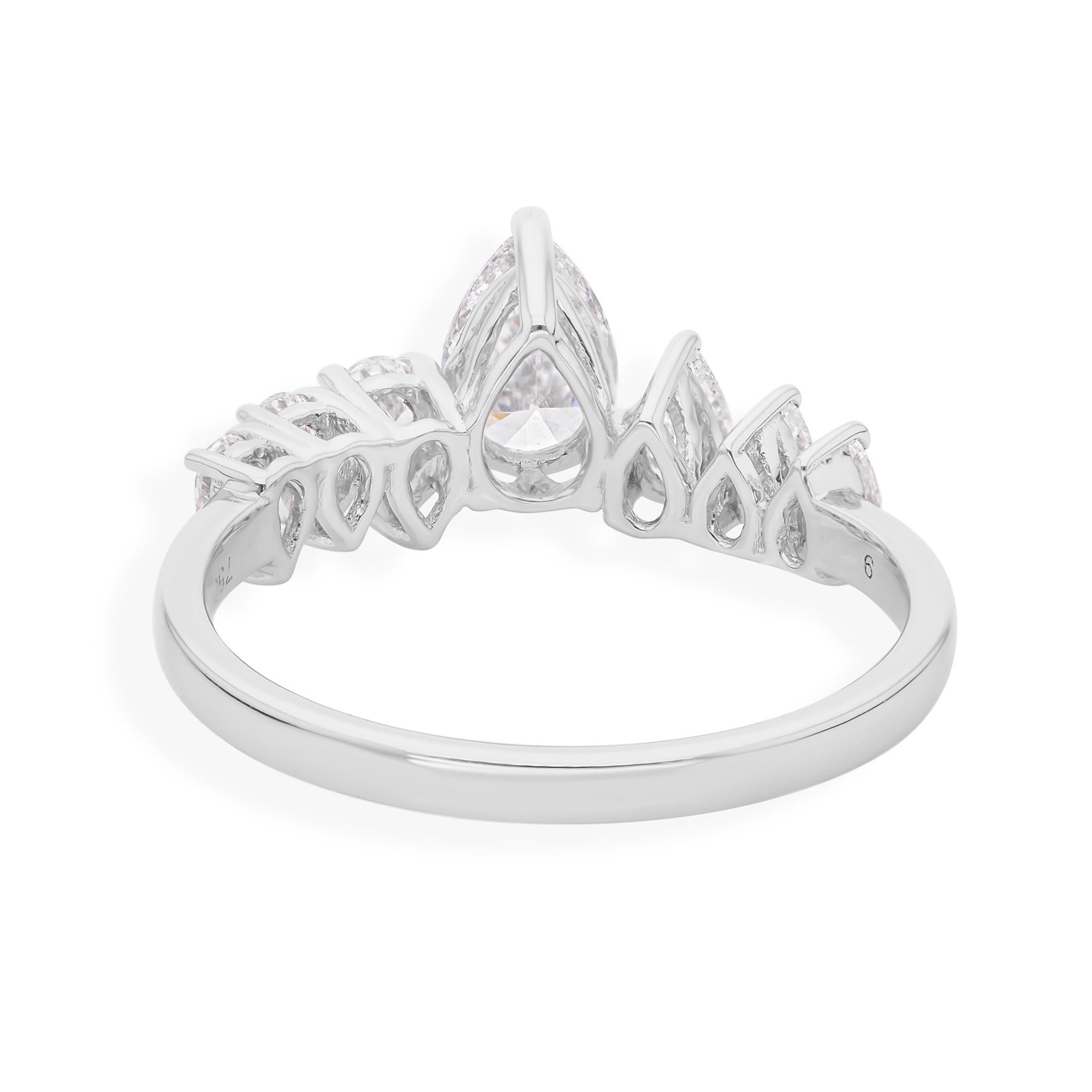 in vendita:  Anello di fidanzamento con diamante certificato da 1 carato in oro bianco 18k 5
