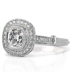1 Carat Cushion Diamond Ring Brilliant White 14K Gold Elegant Sparkle Heirloom