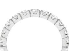 1 Carat Diamond and White Gold Full Eternity Ring