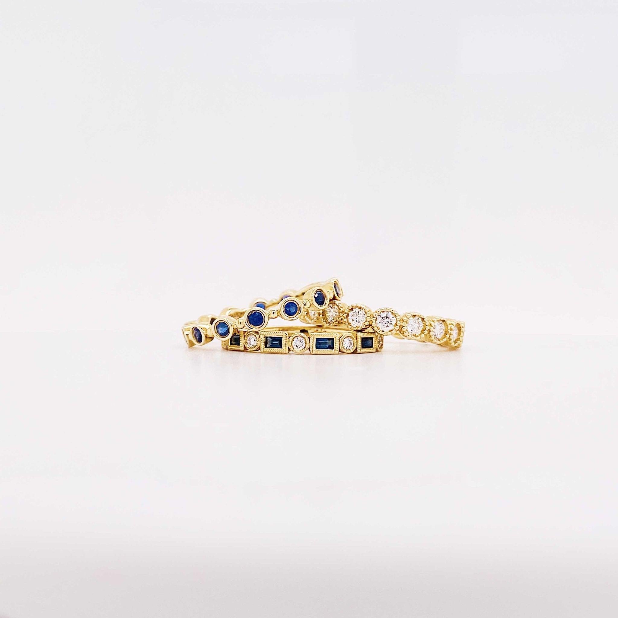 Im Angebot: 1 Karat Diamant Lünette Eternity-Ring 14K Gelbgold 1,00 Karat Diamant Ehering () 4