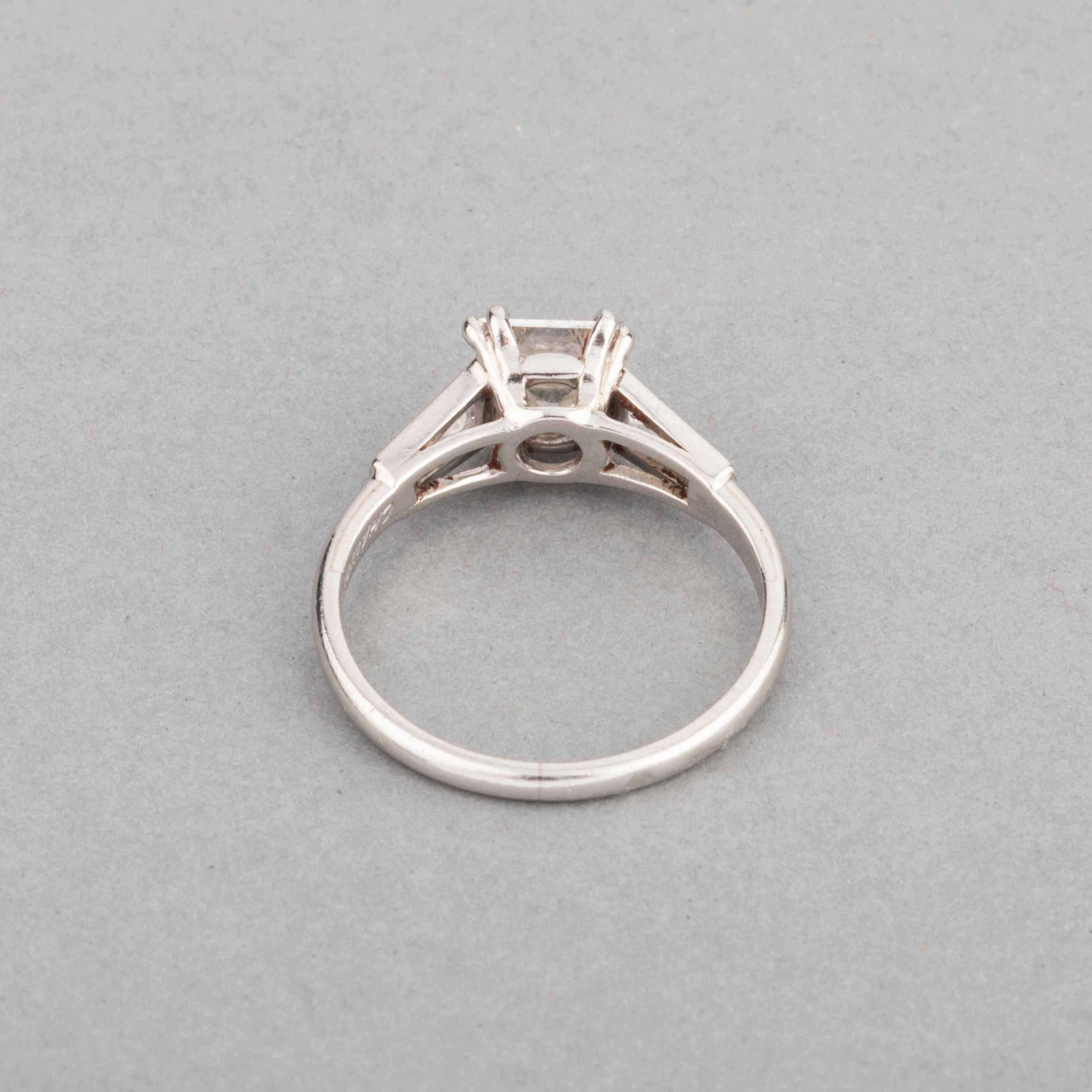 1 Carat Diamond Chaumet Paris Engagement Ring In Good Condition In Saint-Ouen, FR