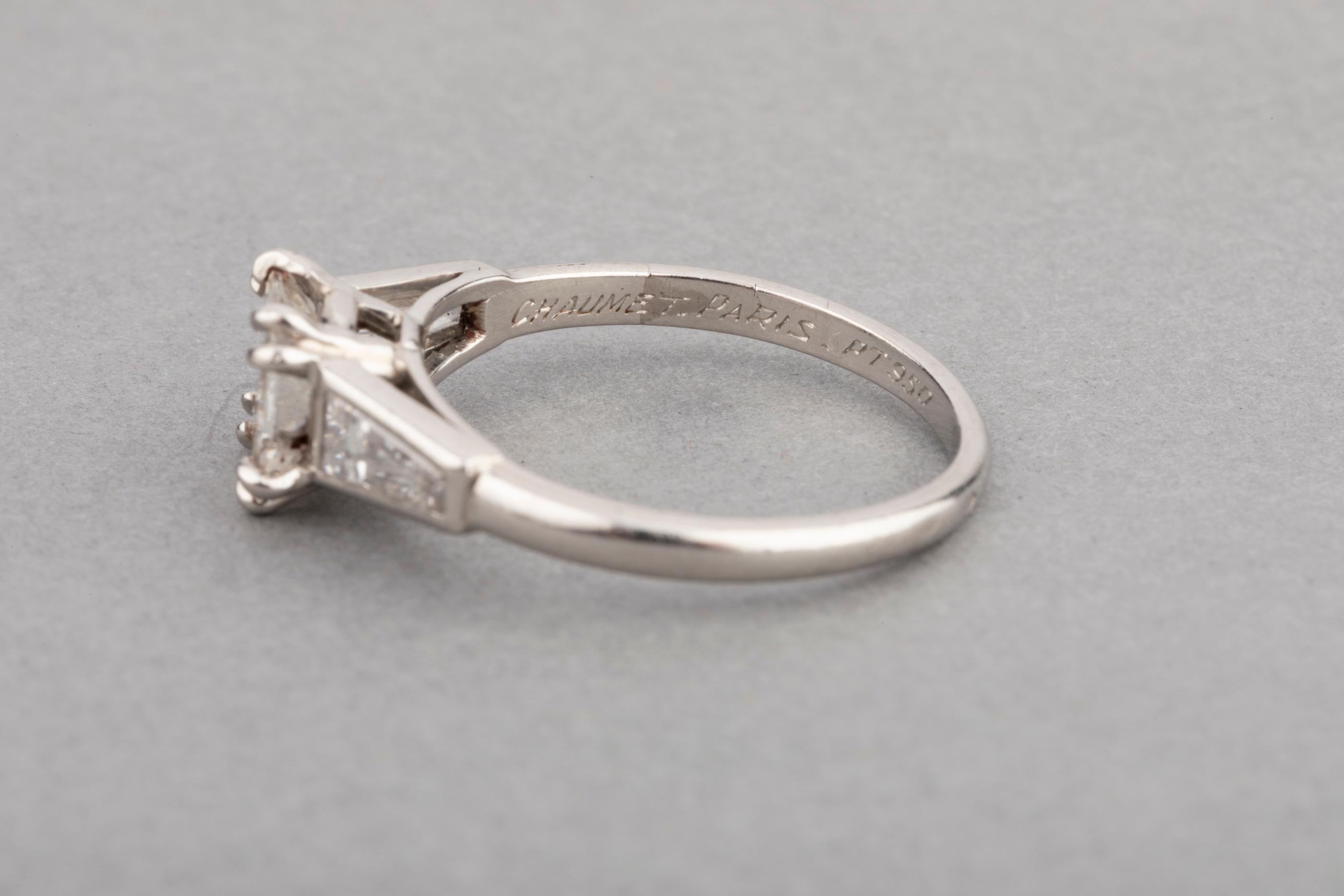 Women's 1 Carat Diamond Chaumet Paris Engagement Ring