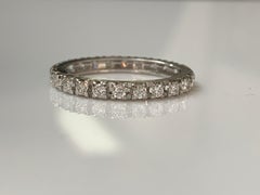 1 Carat Diamond Eternity Band in 14 Karat White Gold