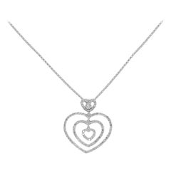 1 Carat Diamond Heart Necklace