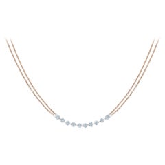 Collier à chaîne avec diamant de 1.00 carat Choker