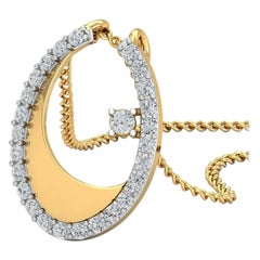 1 Carat Diamond Pendant Necklace 18 Karat Yellow Gold 1 Carat Diamond Pendant Necklace 18 Karat Yellow Gold