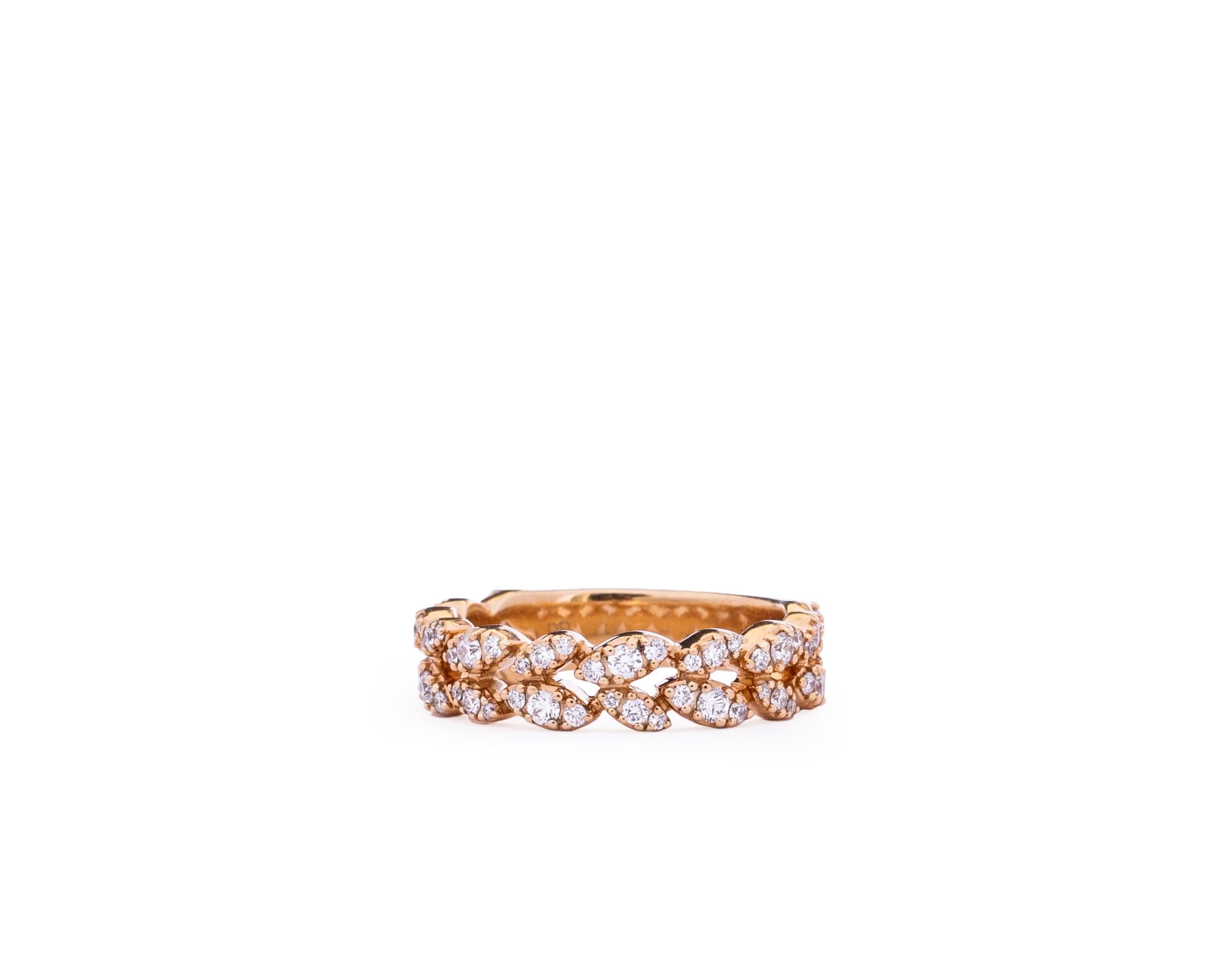 Modern 1 Carat Diamond Ring Band in 18 Karat Gold