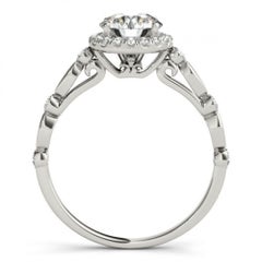 1 Carat Diamond Solitaire Ring 18 Karat White Gold