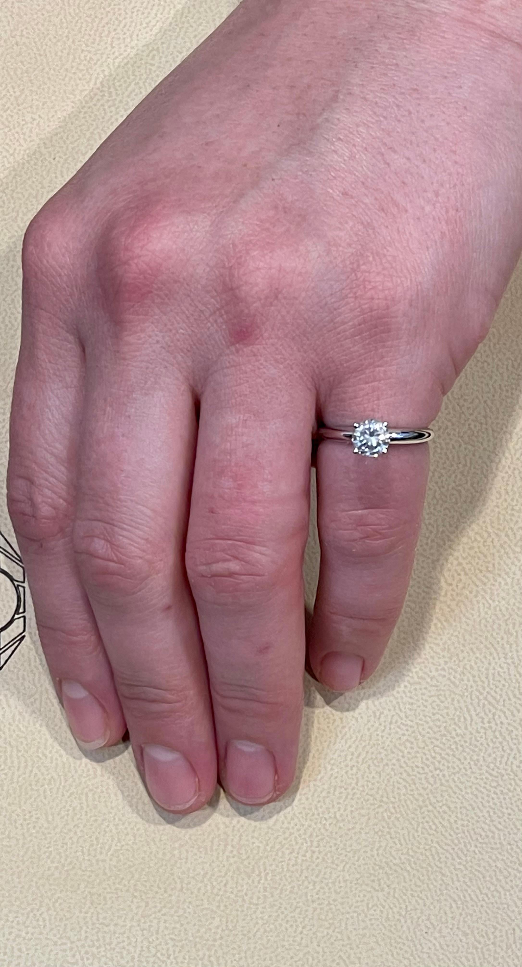 1 Karat Diamant Traditioneller Verlobungsring aus 14 Karat Weißgold im Angebot 6