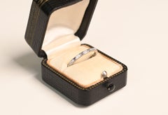 1 Carat Diamond Wedding Band. Elongated Baguette Cut H VS2 Platinum Eternity
