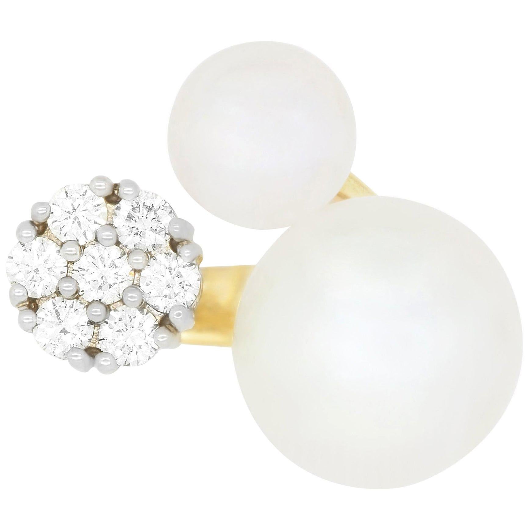 WILD FLOWER DOUBLE SILVER DIAMOND RING