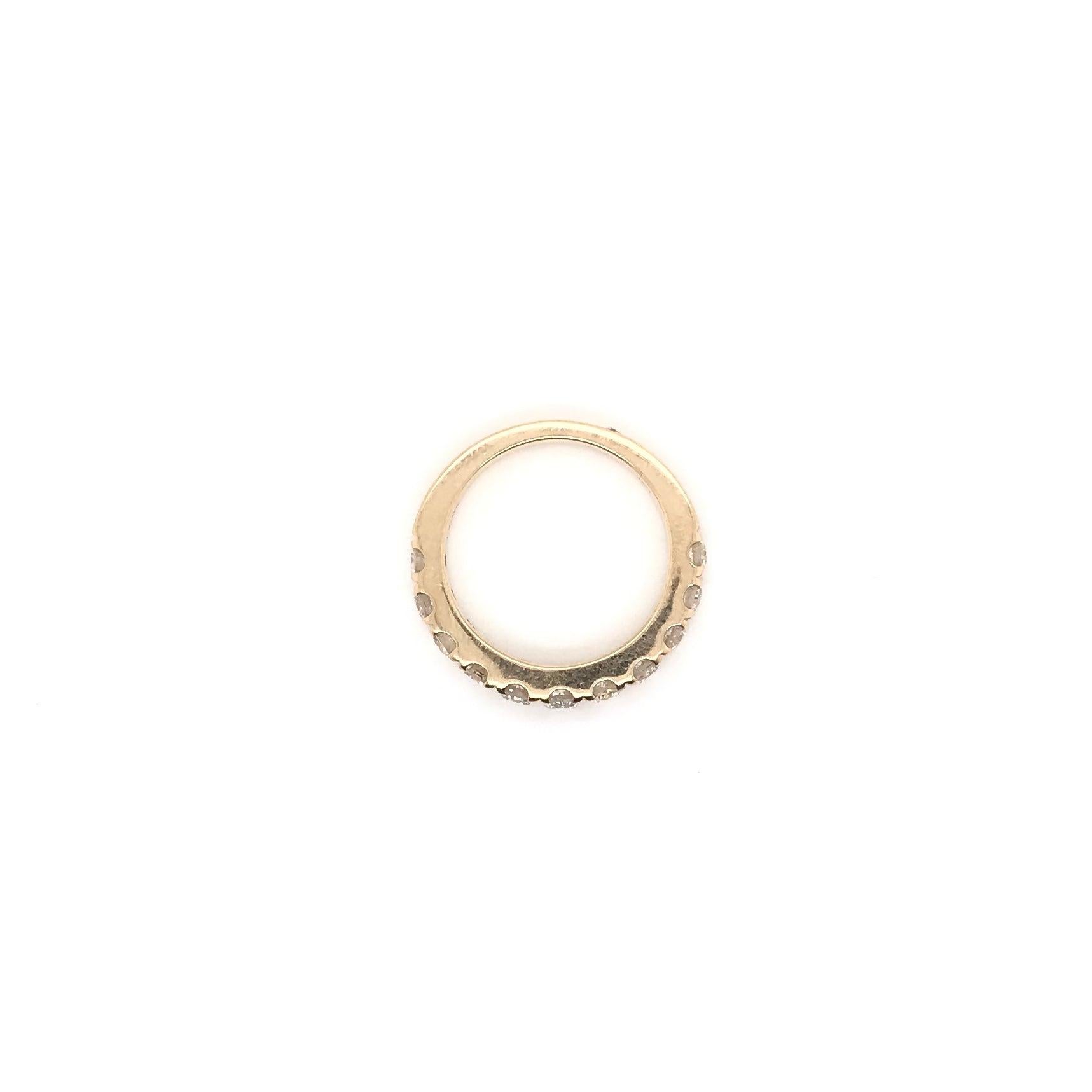 1 Karat DTW Diamantband (Rundschliff) im Angebot