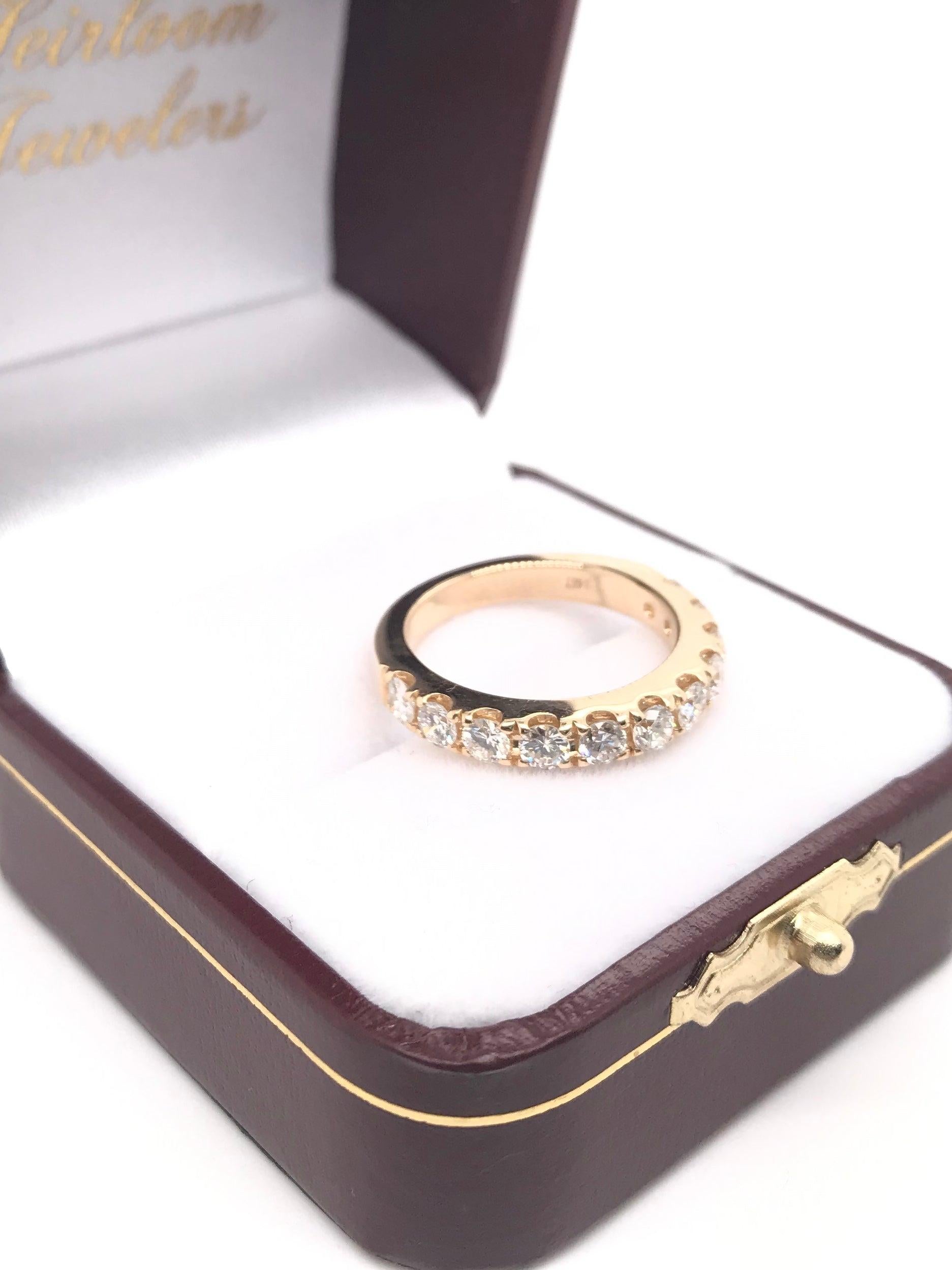 1 Karat DTW Diamantband im Angebot 3