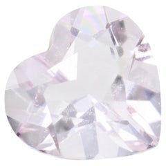 1 quilate, Morganita rosa facetada en forma de corazón