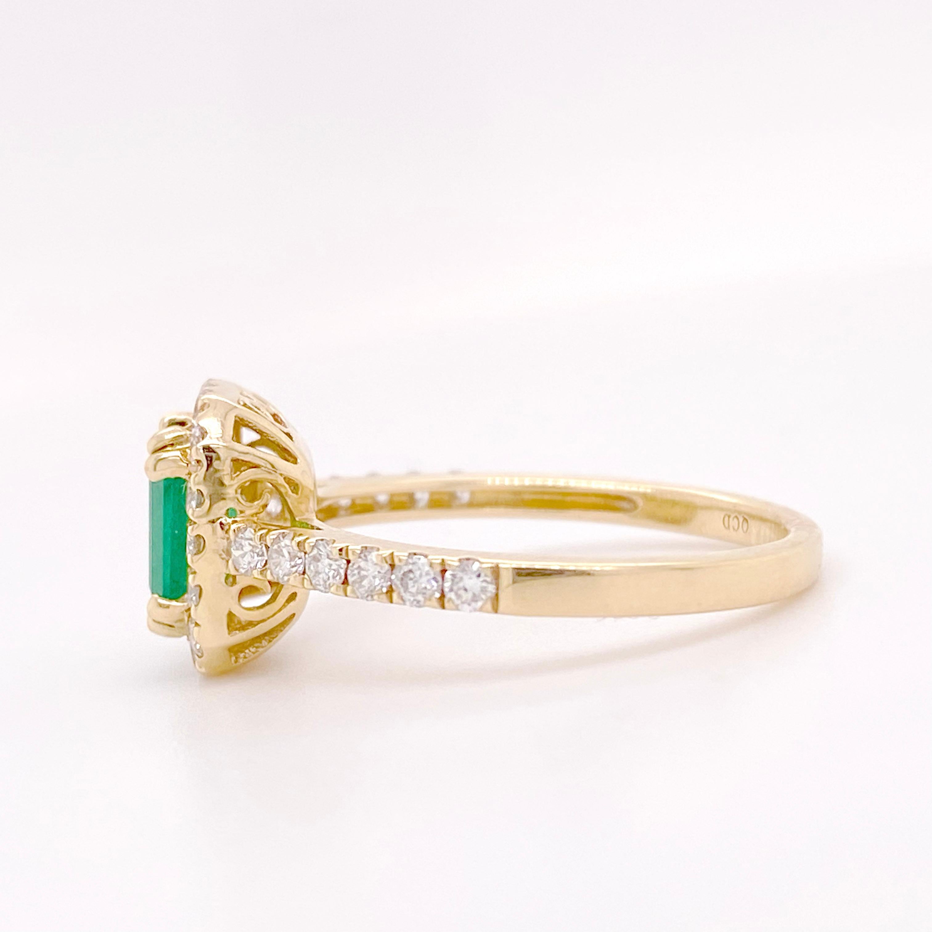 Emerald and Diamond Engagement Ring

The emerald gemstone is the 