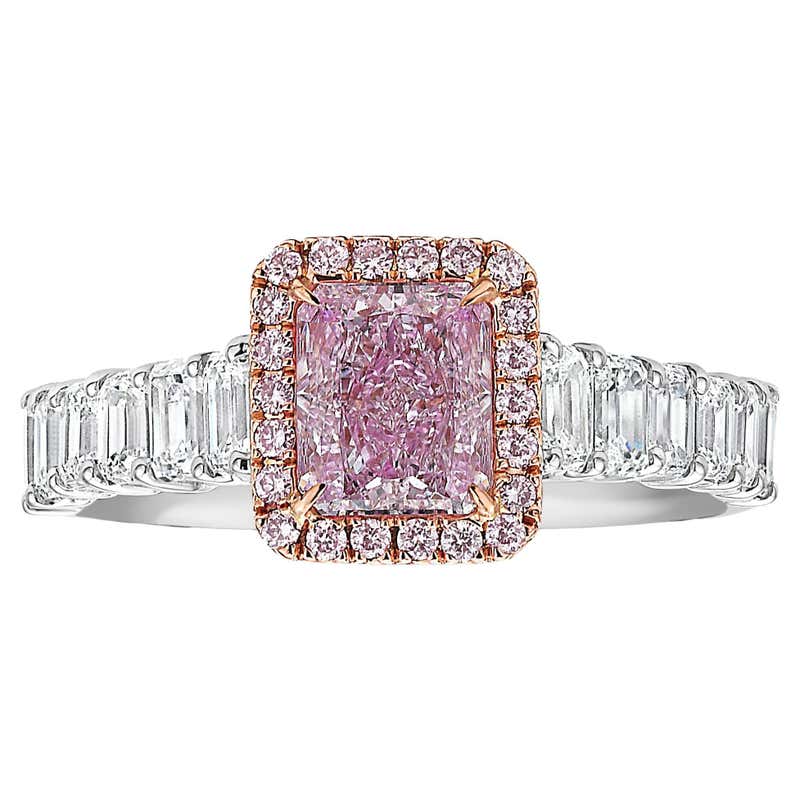 Marquise Cut Pink Diamond Ring For Sale at 1stDibs