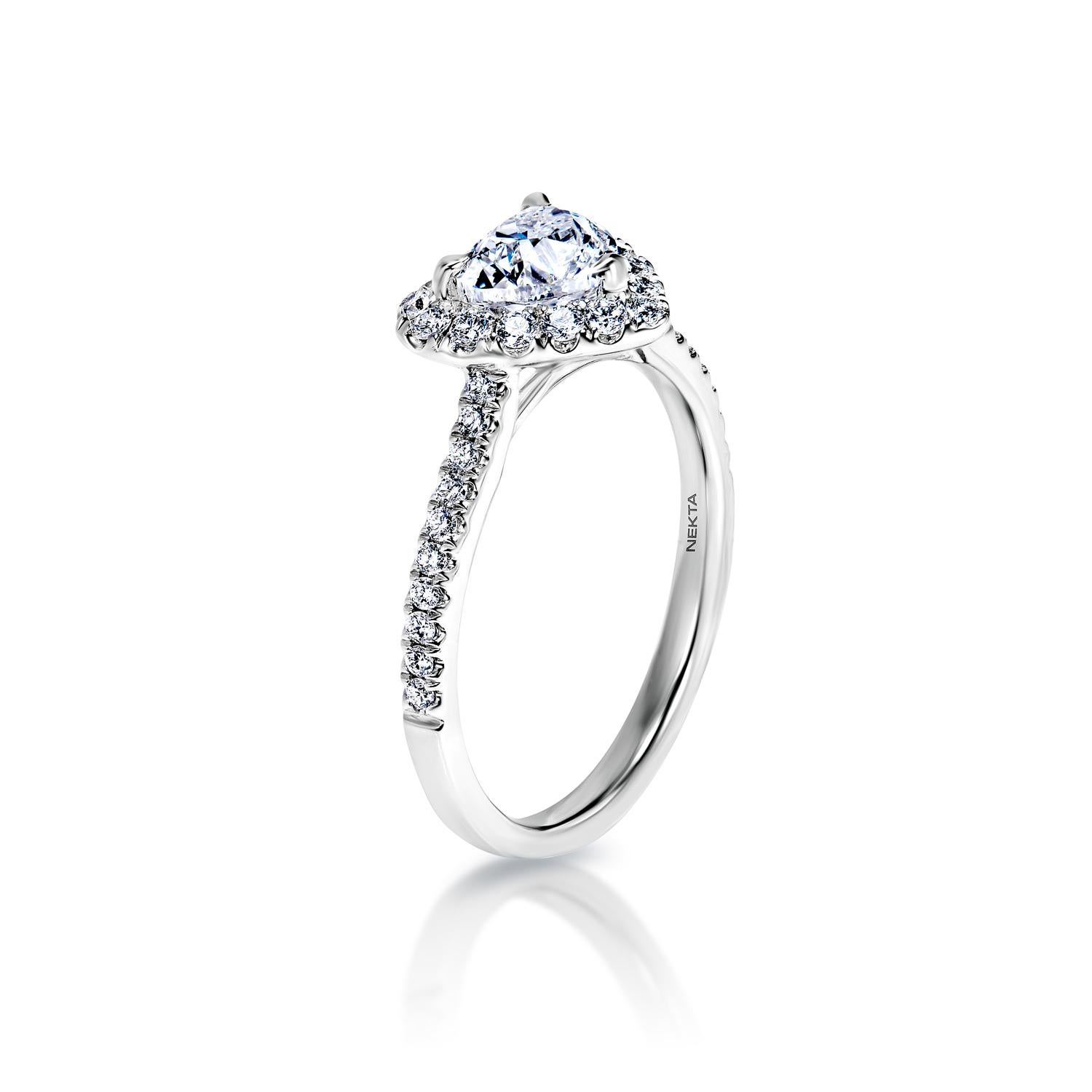 heart shaped diamond ring 1 carat