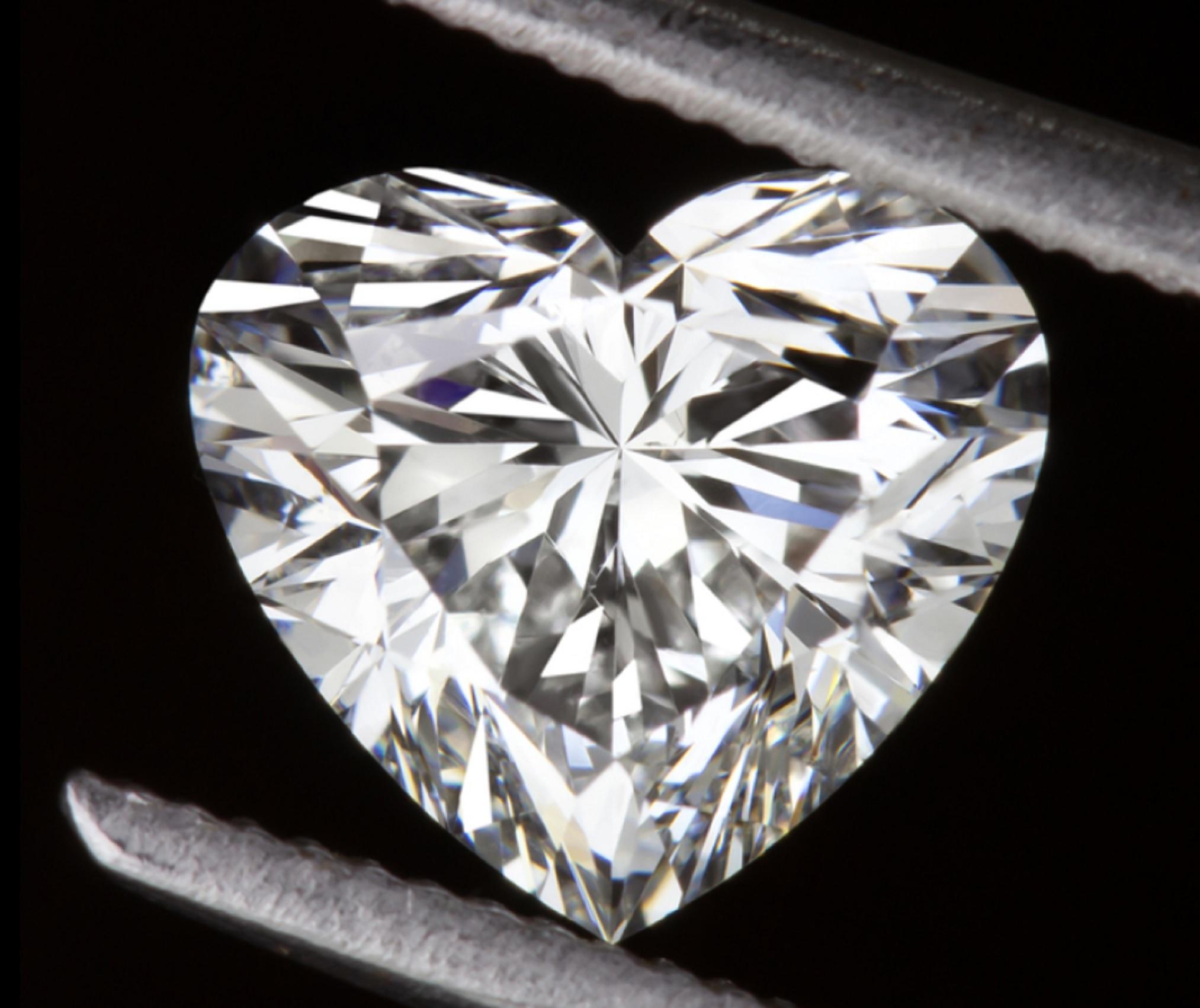 1 carat heart shaped diamond necklace