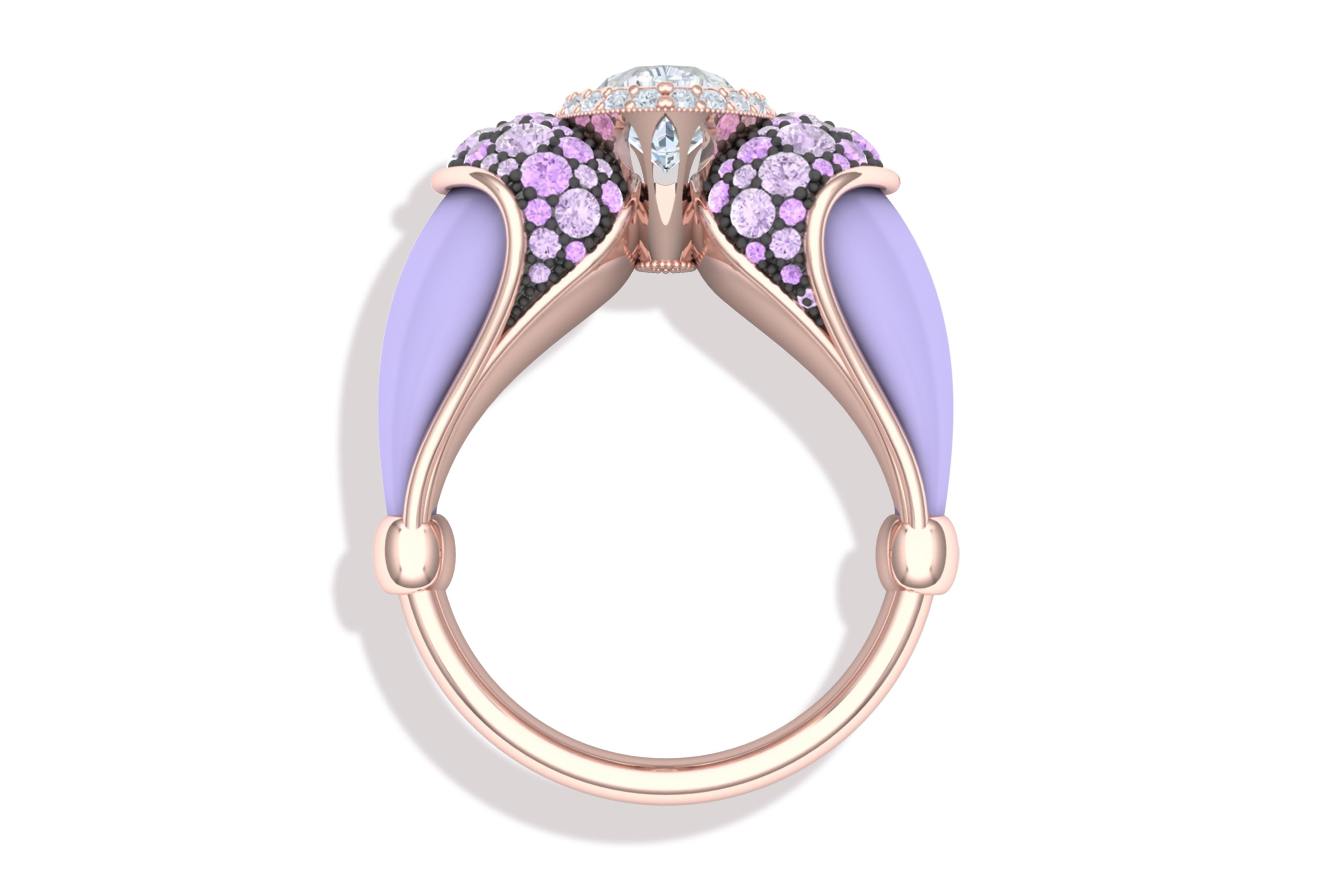 lavender sapphire ring