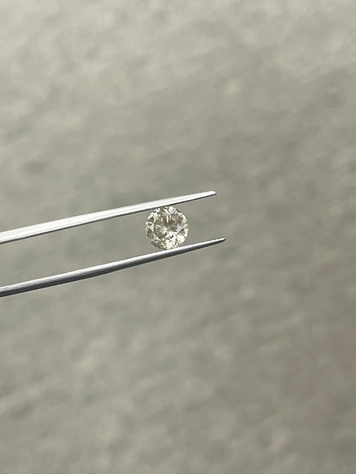 HOLIDAY SALE 1 Carat Natural Fancy Dark Yellow Brown Round Loose Diamond For Sale 2