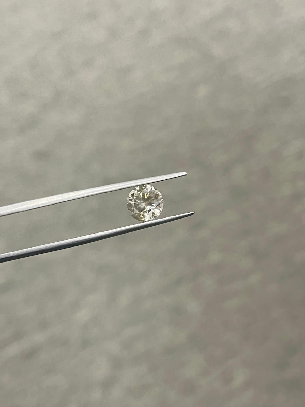 HOLIDAY SALE 1 Carat Natural Fancy Dark Yellow Brown Round Loose Diamond For Sale 3