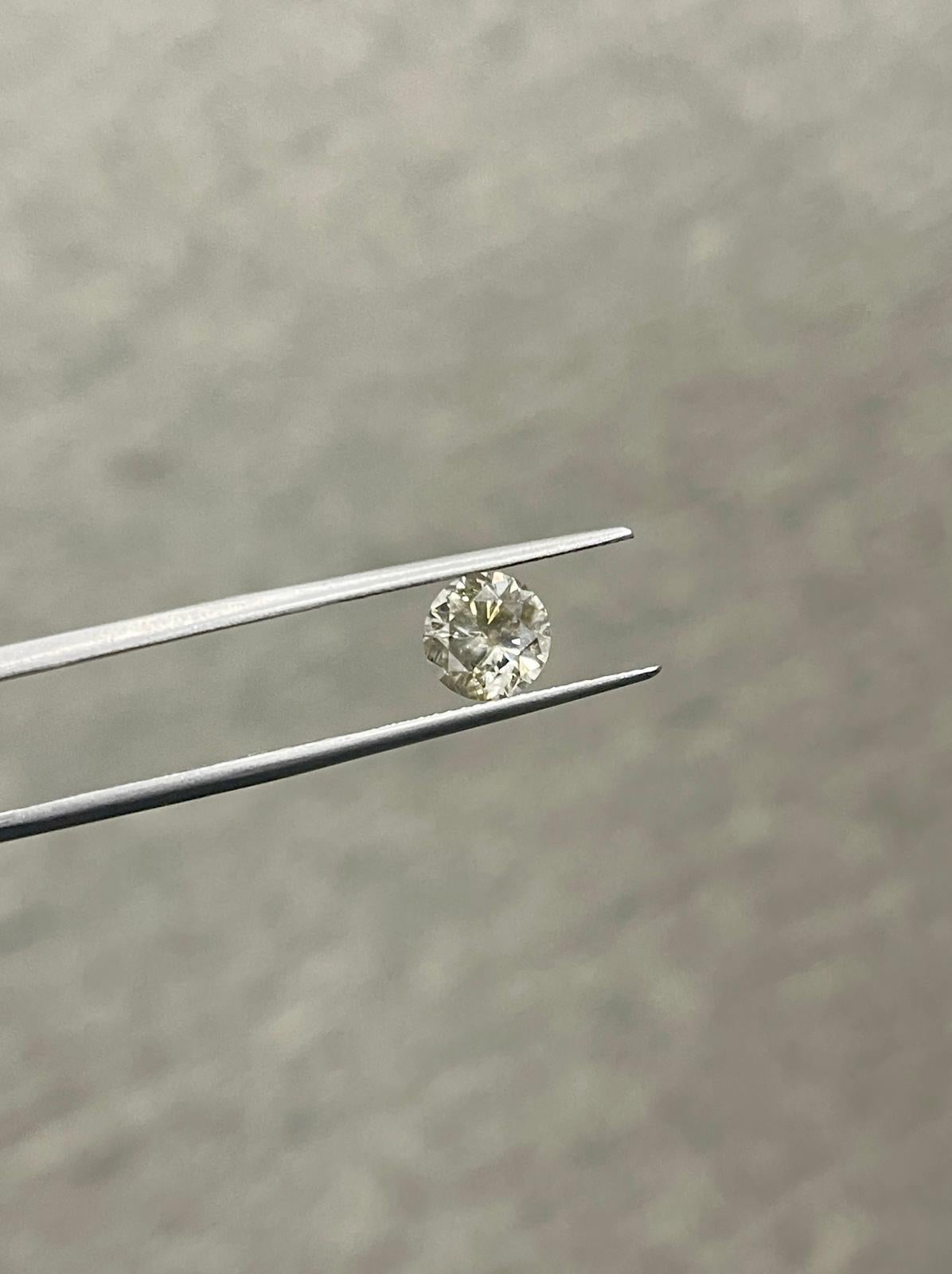 HOLIDAY SALE 1 Carat Natural Fancy Dark Yellow Brown Round Loose Diamond For Sale 4