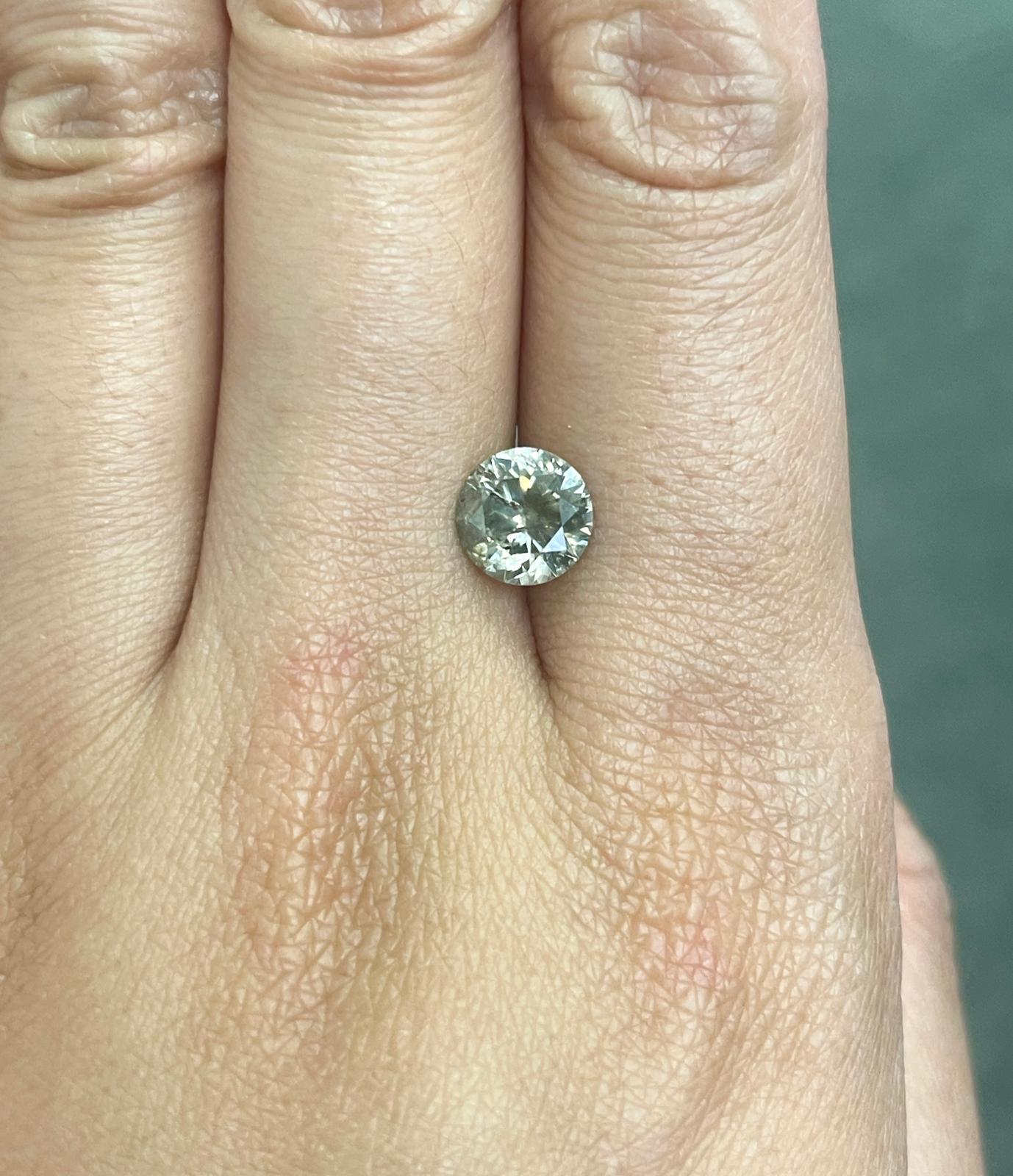 HOLIDAY SALE 1 Carat Natural Fancy Dark Yellow Brown Round Loose Diamond For Sale 1