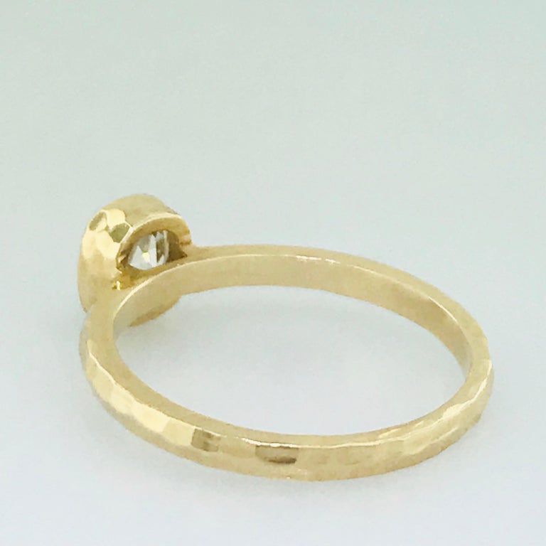 1 Carat Old Mine Cut Diamond Handmade Solitaire Engagement Ring ...