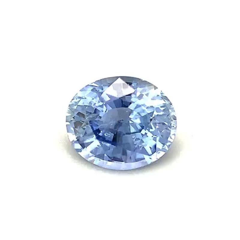 1 Carat Oval Blue Sapphire GIA In New Condition For Sale In San Francisco, CA