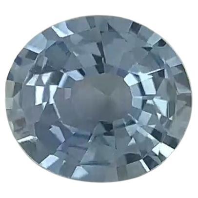 1 Carat Oval Blue Sapphire GIA For Sale