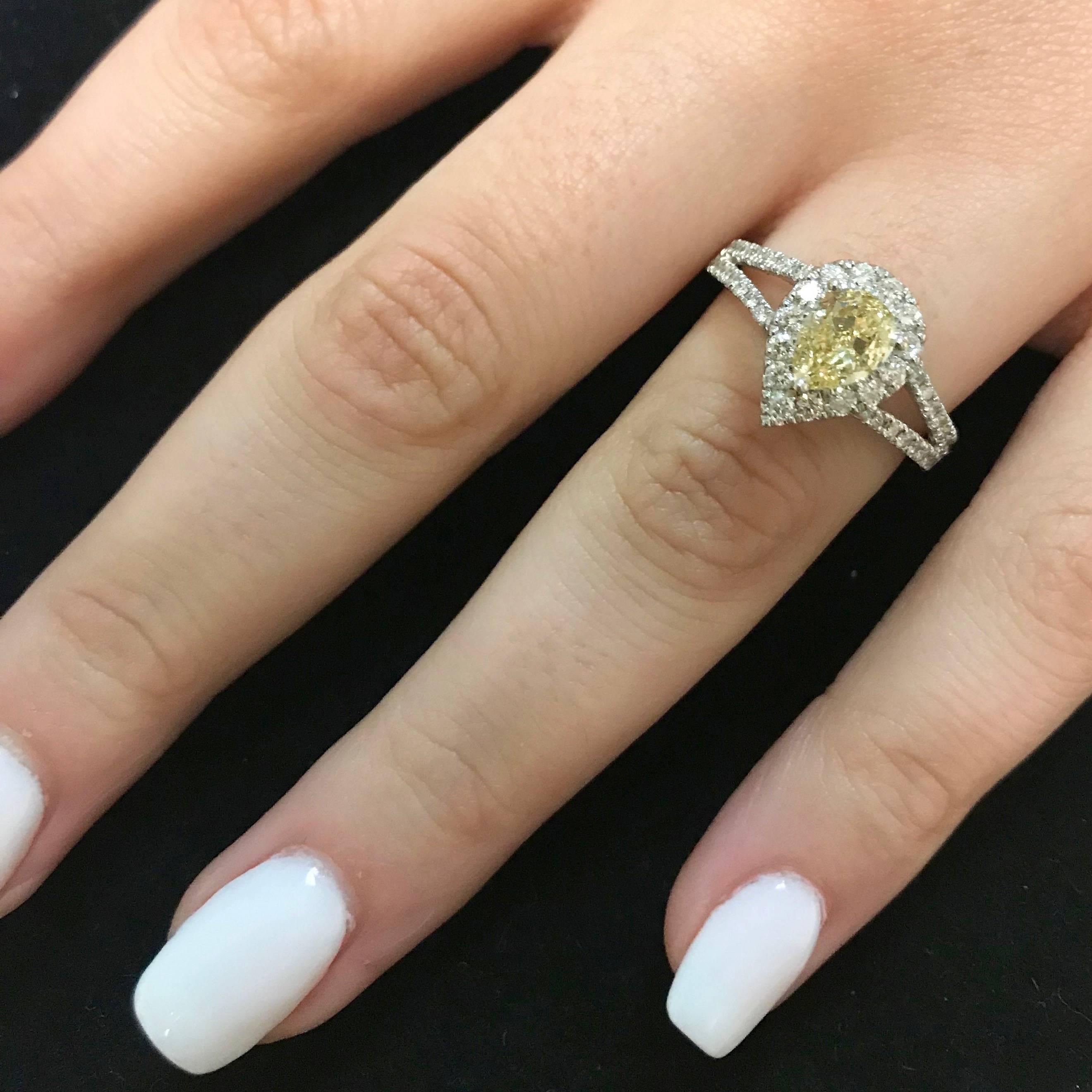 1 carat yellow diamond