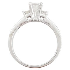 1 Carat Princess Cut Diamond Engagement Ring