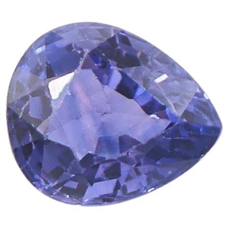 1 Carato di zaffiro viola sciolto Gemma a forma di pera 6,5x5,5 mm