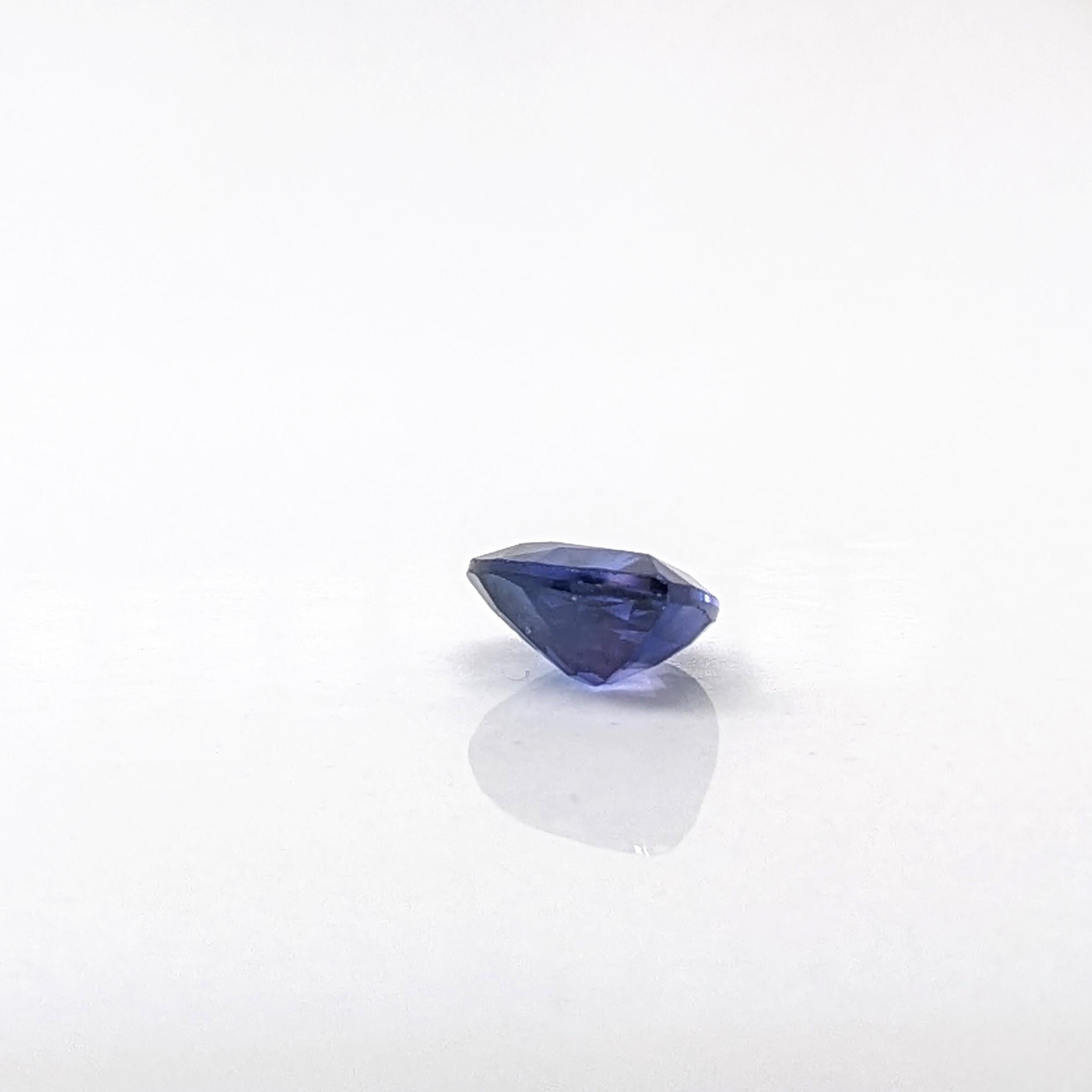 Saphir violet de 1 carat, pierre précieuse non sertie en forme de poire, 7 x 5 mm en vente 1