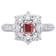 1 Carat Radiant Statement Fancy pink 14K Gold Colour-Collector’s Treasure